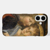 Coques Case-Mate iPhone Les Anges du Baptême du Christ de Léonard de Vinci (Verso (horizontal))