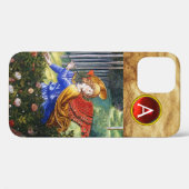 Coques Case-Mate iPhone Les anges rassemblent les fleurs dans un paysage c (Verso (horizontal))