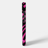 Coques Case-Mate iPhone Les années 2000 à la mode rose et noir (Verso / Gauche)