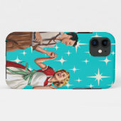 Coques Case-Mate iPhone les années 50 Dancing Couple à l'ère rétro atomiqu (Dos (Horizontal))