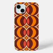 Coques Case-Mate iPhone Les années 70 géométrique Retro Globe Motif Automn (Verso)