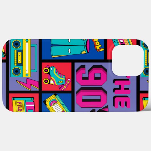 Coques Case-Mate iPhone Les années 90 (Verso (horizontal))
