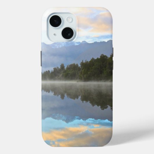 Coques Case-Mate iPhone Les arbres du lac Misty Réflexion Nature paisible  (Verso)