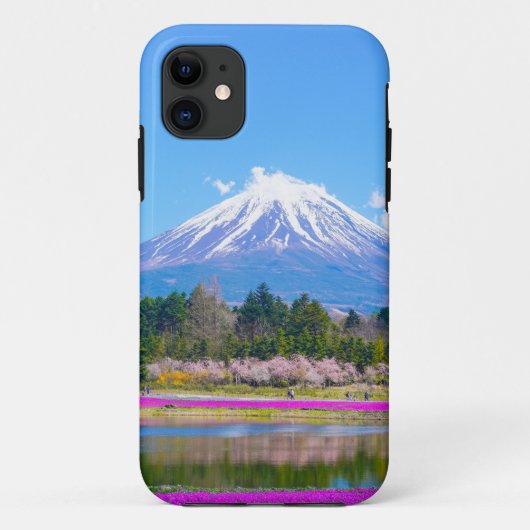 Coques Case-Mate iPhone Les arbres et fleurs du Mont Fuji (Dos)