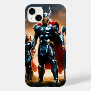 Coque Pour iPhone 14 Plus les Avengers défendant une forte fortifiée