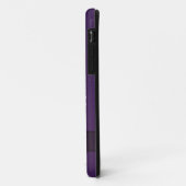 Coques Case-Mate iPhone Les bijoux élégants de paon impriment le pourpre (Dos/Gauche)