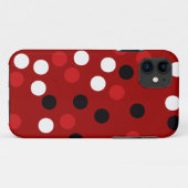 Coques Case-Mate iPhone Les Black Dots (Dos (Horizontal))
