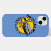 Coques Case-Mate iPhone Les blaireaux n'ont peur de rien (Verso (horizontal))