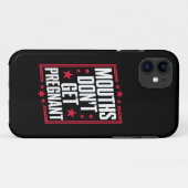 Coques Case-Mate iPhone Les bouches ne tombent pas enceintes (Dos (Horizontal))