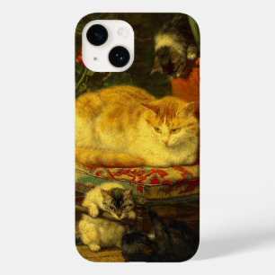 Coque Pour iPhone 14 Les chatons en jeu