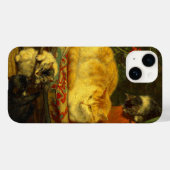 Coques Case-Mate iPhone Les chatons en jeu (Verso (horizontal))