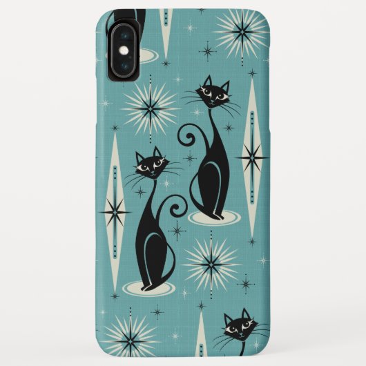 Coques Case-Mate iPhone Les chats atomiques rétro-américains du milieu du (Dos)