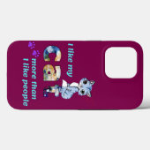 Coques Case-Mate iPhone "Les chats, meilleure compagnie que les hommes" Il (Verso (horizontal))