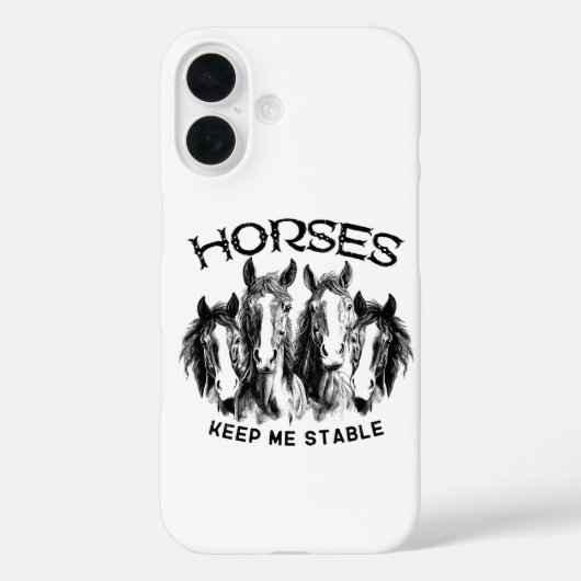 Coques Case-Mate iPhone Les chevaux me gardent stable - Passionnés de chev (Verso)