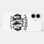 Coques Case-Mate iPhone Les chevaux me gardent stable - Passionnés de chev (Verso (horizontal))