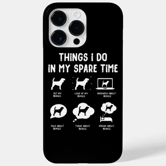 Coques Case-Mate iPhone Les choses beagles font gagner du temps/ Beagle am (Verso)
