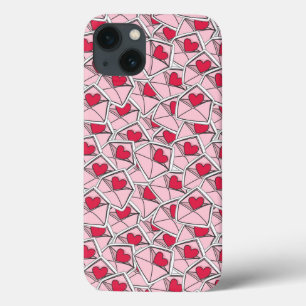 Case-Mate iPhone Case Les coeurs de Valentine sur des enveloppes