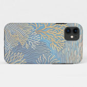 Coques Case-Mate iPhone Les coraux dorés profonds de l'océan (Dos (Horizontal))