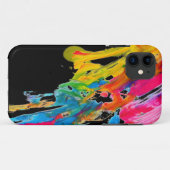 Coques Case-Mate iPhone les couleurs de couleur d'éclaboussure de peinture (Dos (Horizontal))