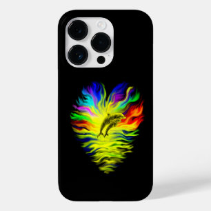 Coque Pour iPhone 14 Pro Les dauphins sous le soleil