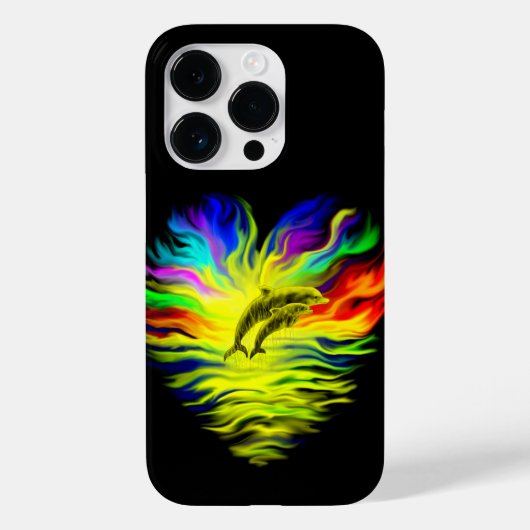 Coques Case-Mate iPhone Les dauphins sous le soleil (Verso)