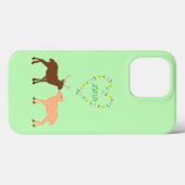 Coques Case-Mate iPhone Les Deux et Daisy Heart Custom (Verso (horizontal))
