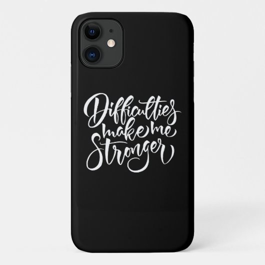Coques Case-Mate iPhone Les difficultés me rendent plus fort (Dos)