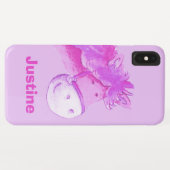 Coques Case-Mate iPhone Les enfants pondent violet filles nom (Dos (Horizontal))