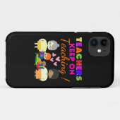 Coques Case-Mate iPhone LES ENSEIGNANTS CONTINUENT À ENSEIGNER amusant ens (Dos (Horizontal))