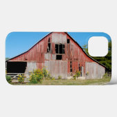 Coques Case-Mate iPhone Les Etats-Unis, le Kansas, vieille grange rouge (Verso (horizontal))