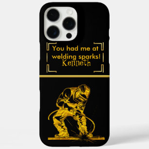Coques iPhone 16 Pro Max Les étincelles volent dans la précision d'or