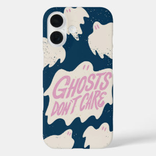 Coques iPhone 16 Les fantômes s'en fichent - mignon Pastel Goth Hal