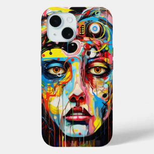 Coque Pour iPhone 15 Les Femmes Visent L'Expressionnisme Coloré