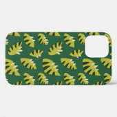 Coques Case-Mate iPhone Les Feuilles verts avec des griffes Motif géométri (Verso (horizontal))
