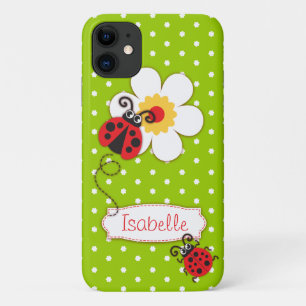 Coques Pour iPhone Les filles de la coccinelle nomment l'iphone rouge