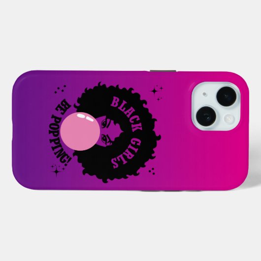 Coques Case-Mate iPhone Les Filles Noires Peuvent Être Mignonnes (Verso (horizontal))