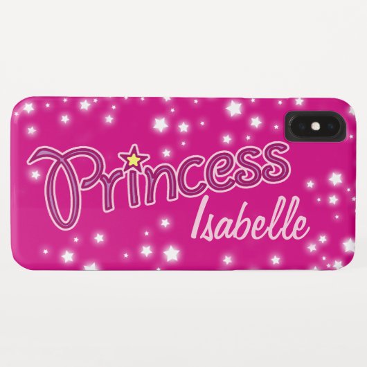 Coques Case-Mate iPhone Les filles nommées princesse star graphique (Dos (Horizontal))