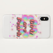 COQUES Case-Mate iPhone LES FILLES SONT DES PERLES (Dos (Horizontal))