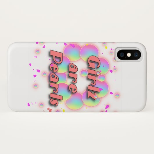 COQUES Case-Mate iPhone LES FILLES SONT DES PERLES (Dos (Horizontal))