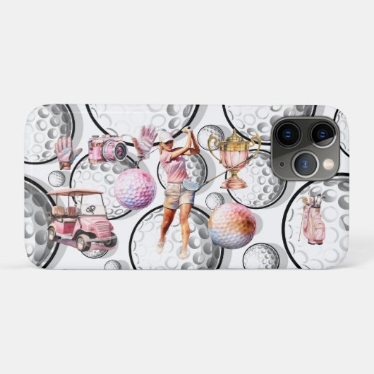 Coques Case-Mate iPhone Les filles vont au golf (Dos (Horizontal))