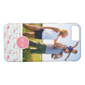 Coques Case-Mate iPhone Les Flamants roses sur des rayures | ajoutent (Dos (Horizontal))