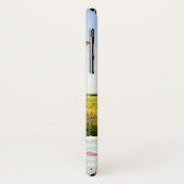 Coques Case-Mate iPhone Les Flamants roses sur des rayures | ajoutent (Dos/Gauche)