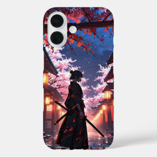 Coques iPhone 16 Les fleurs de cerisiers de Samurai