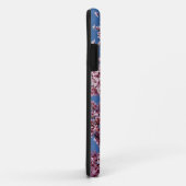 Coques Case-Mate iPhone Les fleurs de cerisiers japonais bleus (Dos/Droite)