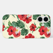 Coques Case-Mate iPhone Les fleurs tropicales du Lotus Blanc (Verso (horizontal))
