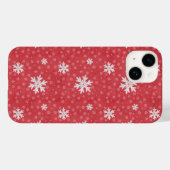 Coques Case-Mate iPhone Les flocons de neige à la veille de Noël Invitatio (Verso (horizontal))