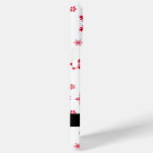 Coques Case-Mate iPhone Les flocons rouges, Votre nom, Personnalisez (Verso / Droite)