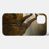 Coques Case-Mate iPhone Les girafes et le paysage (Verso (horizontal))