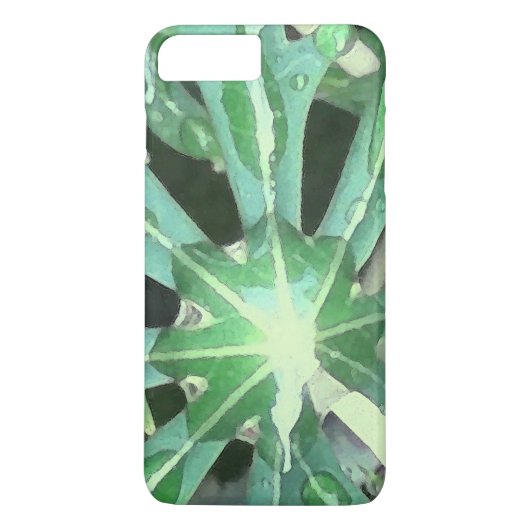 Coques Case-Mate iPhone Les gouttes de pluie en Feuille (Dos)