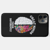 Coques Case-Mate iPhone Les grands esprits pensent différemment drôle (Dos (Horizontal))